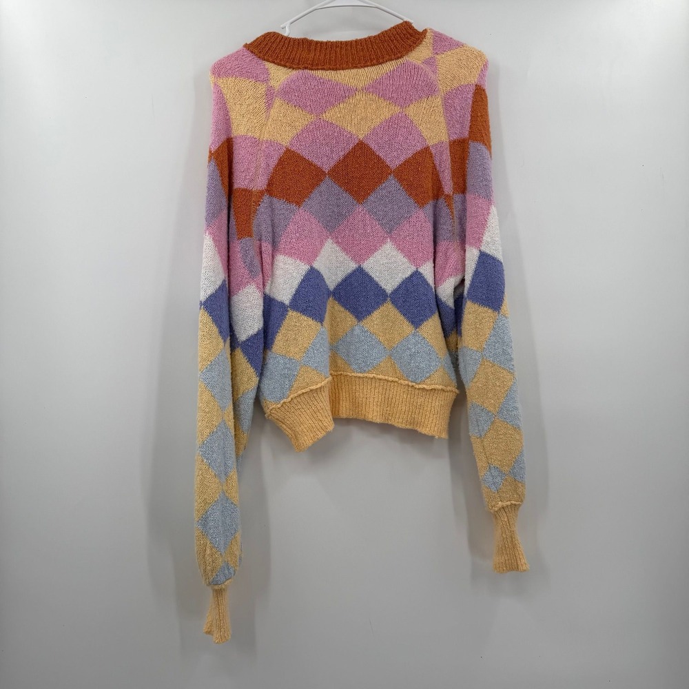 Free people Riley pattern pullover xs - Picture 2 of 4